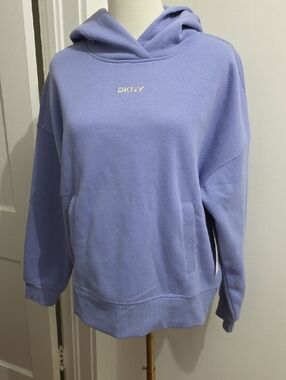 DKNY Pastel Lavender Pullover Hoodie